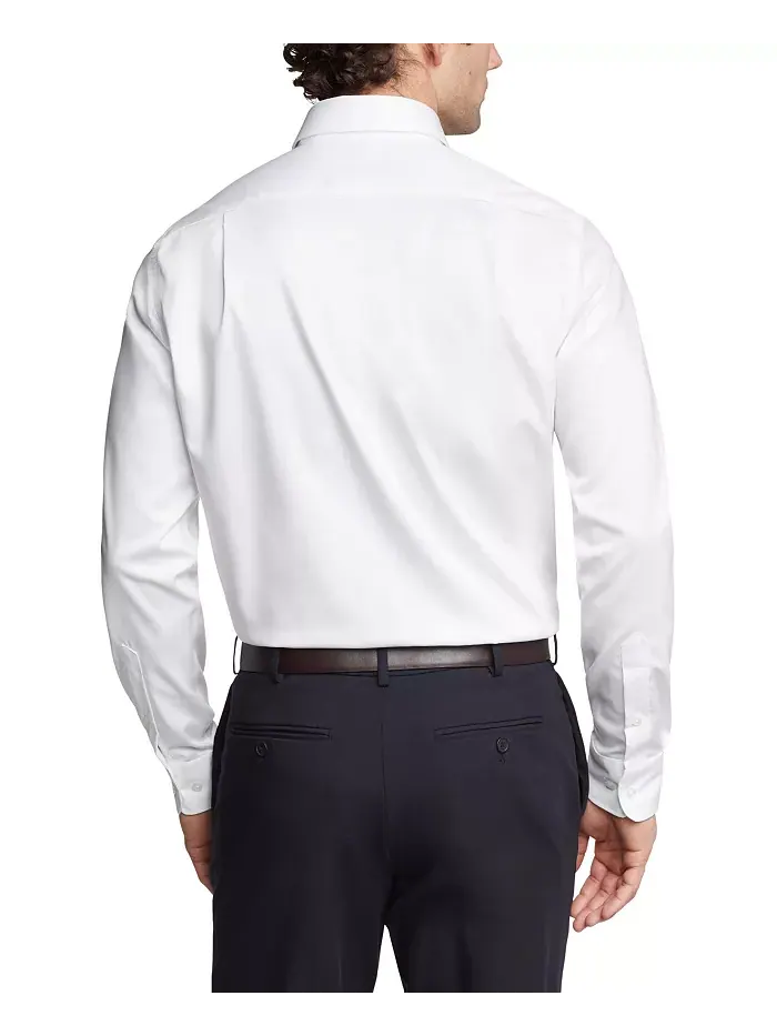 Мужская рубашка TH Flex Regular Fit из непромокаемого эластичного твила Tommy Hilfiger — изображение 2 из 6, белый