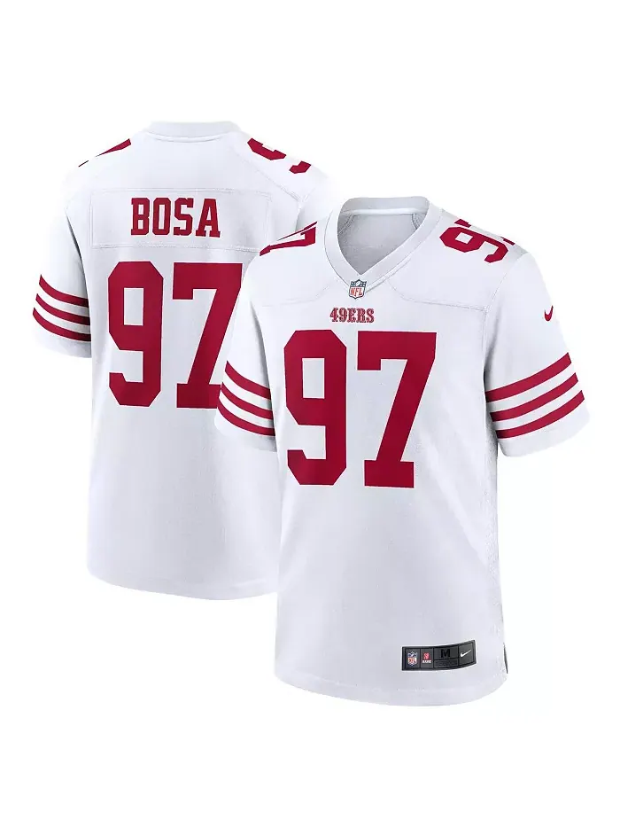 Мужская игровая футболка Nick Bosa San Francisco 49ers Nike — изображение 1 из 6, белый