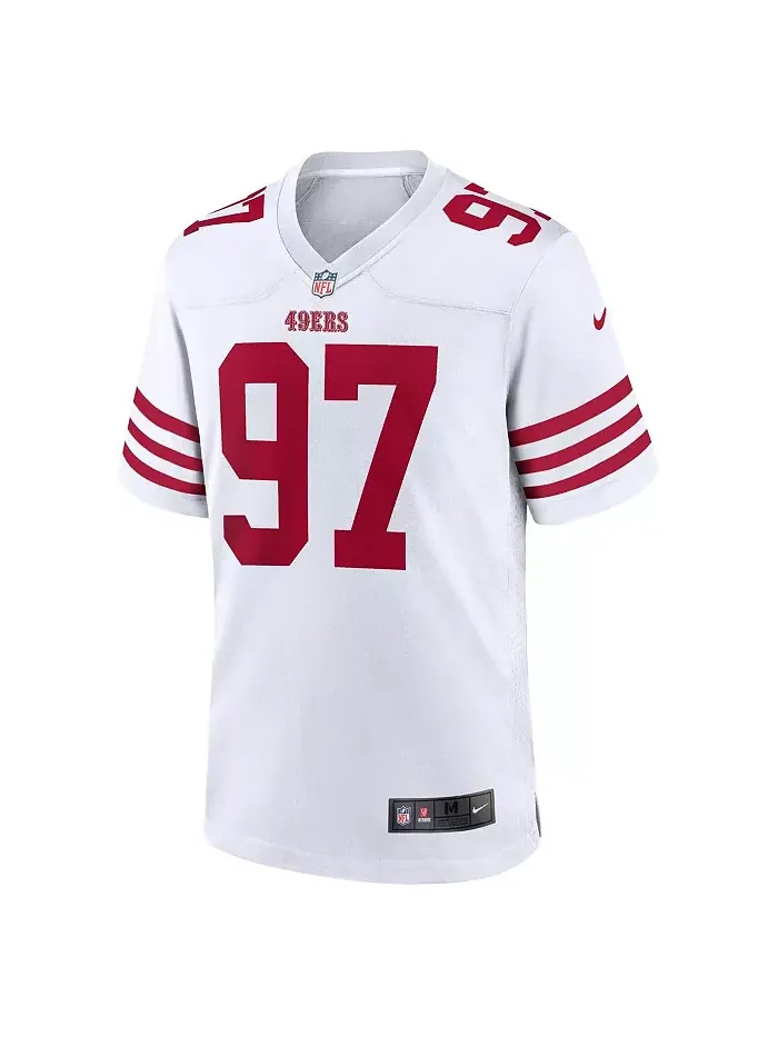 Мужская игровая футболка Nick Bosa San Francisco 49ers Nike — изображение 3 из 6, белый