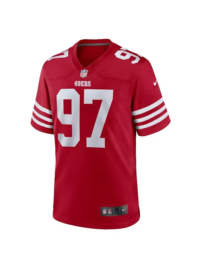 Мужская игровая футболка Nick Bosa San Francisco 49ers Nike — изображение 5 из 6, белый