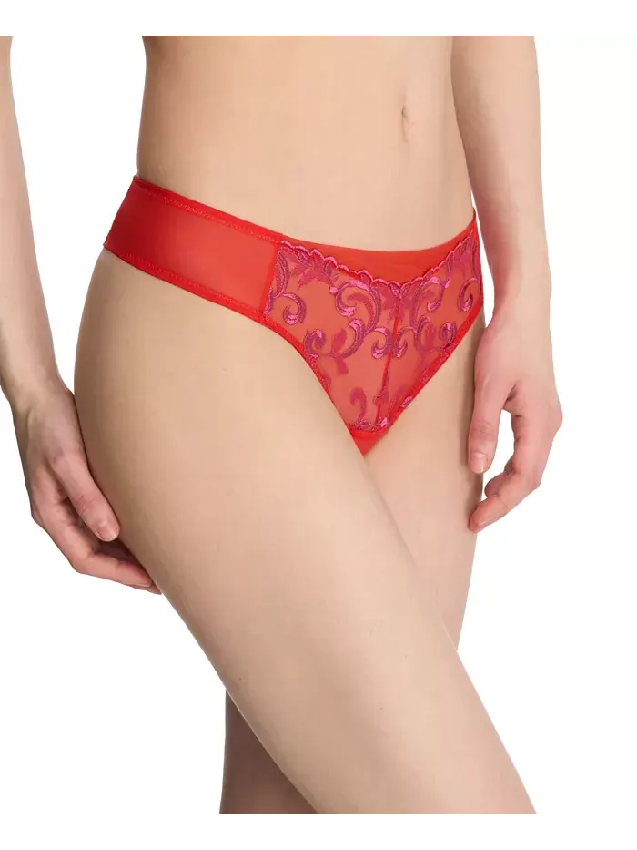 Женские стринги с декором 771324 Natori — изображение 2 из 6, неоновый красный