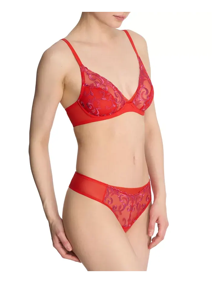 Женские стринги с декором 771324 Natori — изображение 5 из 6, неоновый красный