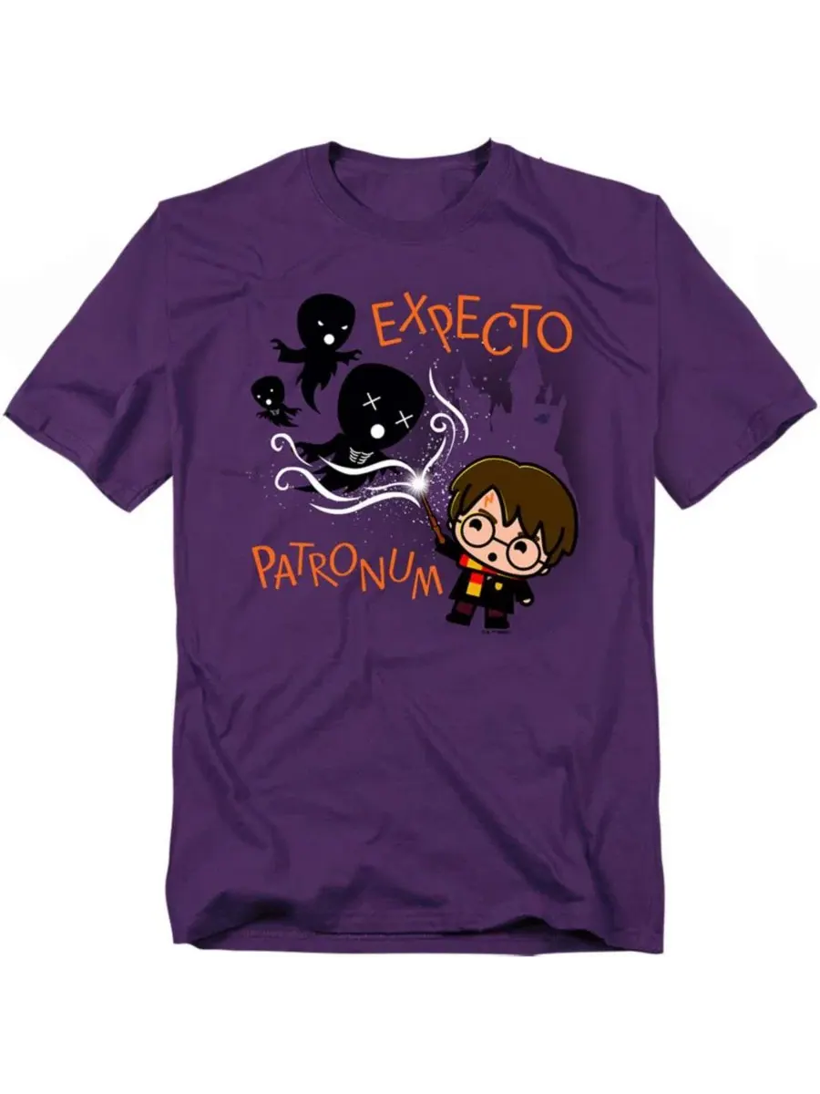 Футболка с принтом Expecto Patronum Harry Potter — изображение 1 из 3, фиолетовый