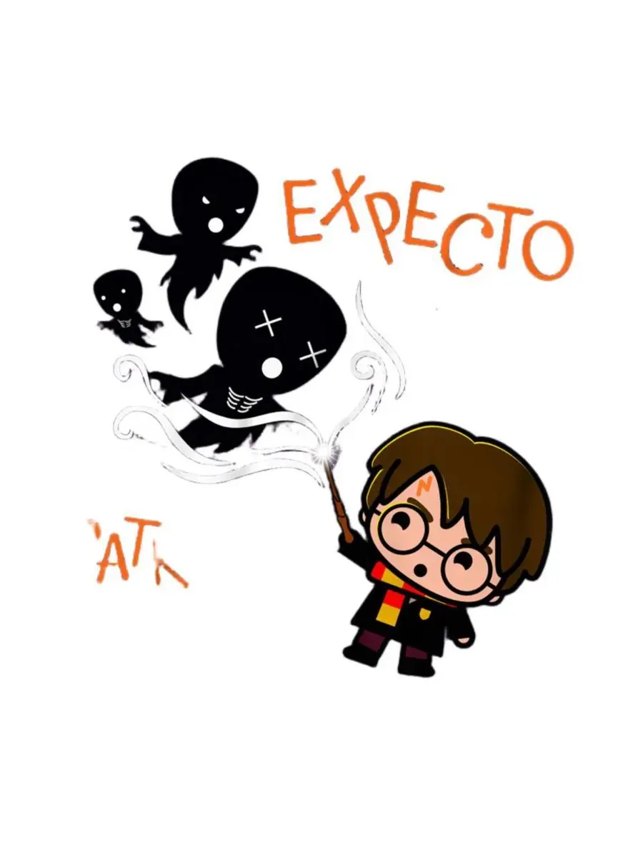 Футболка с принтом Expecto Patronum Harry Potter — изображение 2 из 3, фиолетовый