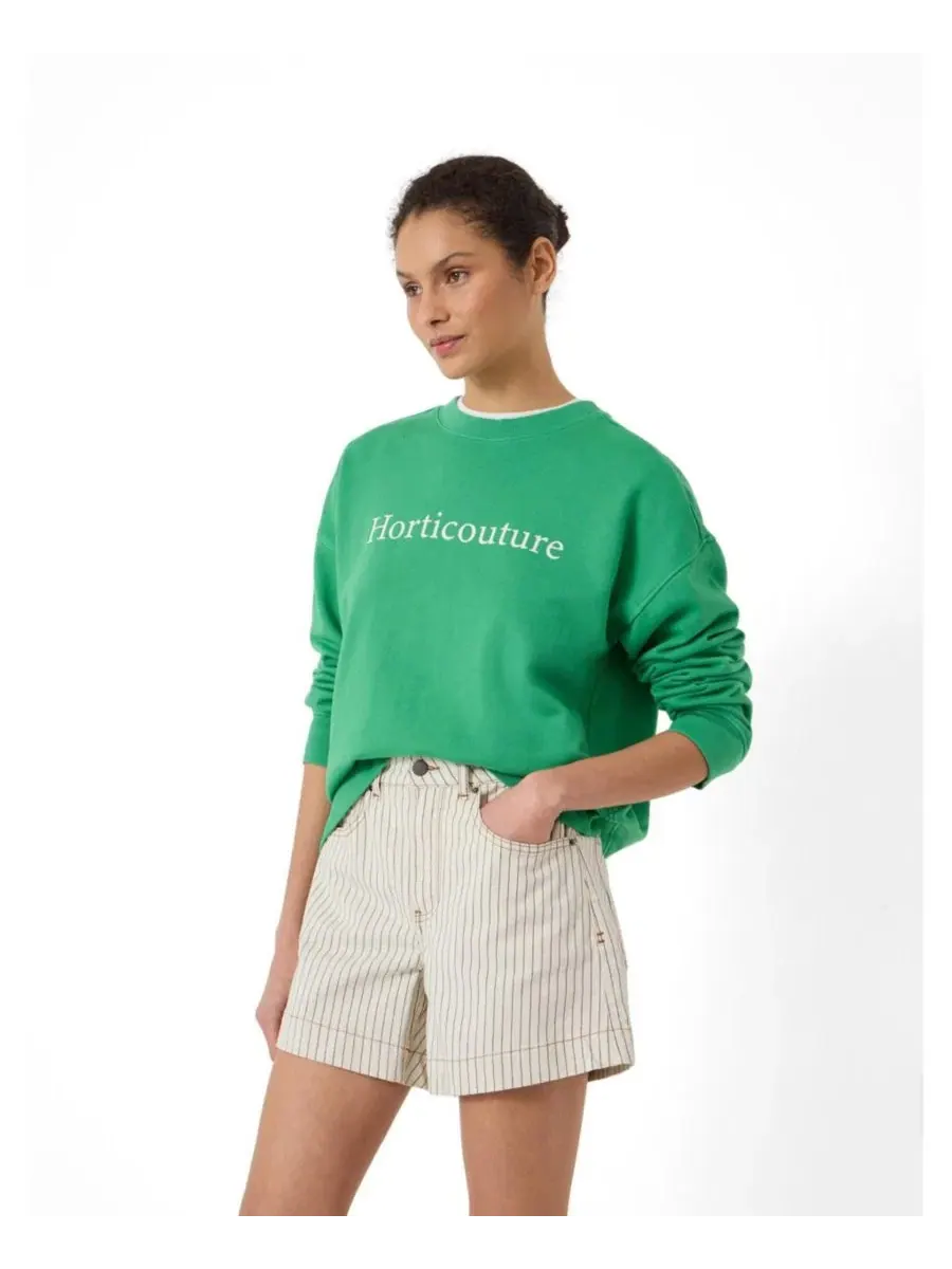 Свитшот женский с графическим принтом Horticouture Graphic Long-Sleeve Hush — изображение 1 из 5, яркий зеленый