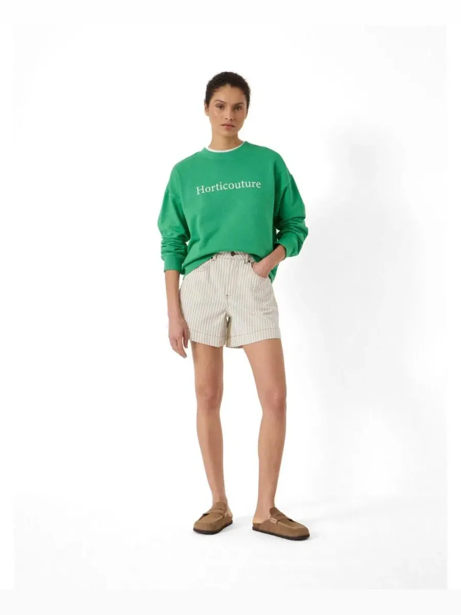 Свитшот женский с графическим принтом Horticouture Graphic Long-Sleeve Hush — изображение 2 из 5, яркий зеленый