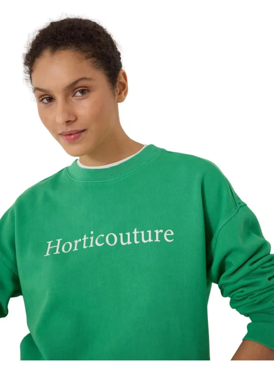 Свитшот женский с графическим принтом Horticouture Graphic Long-Sleeve Hush — изображение 4 из 5, яркий зеленый