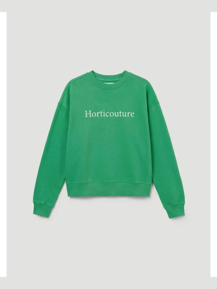 Свитшот женский с графическим принтом Horticouture Graphic Long-Sleeve Hush — изображение 5 из 5, яркий зеленый