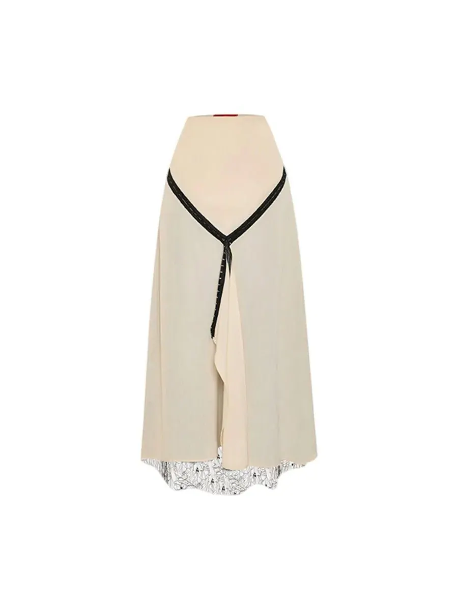 Юбка макси с боковым разрезом и кружевными вставками The Party Edit Slit Lace Panel PCFG — изображение 4 из 7