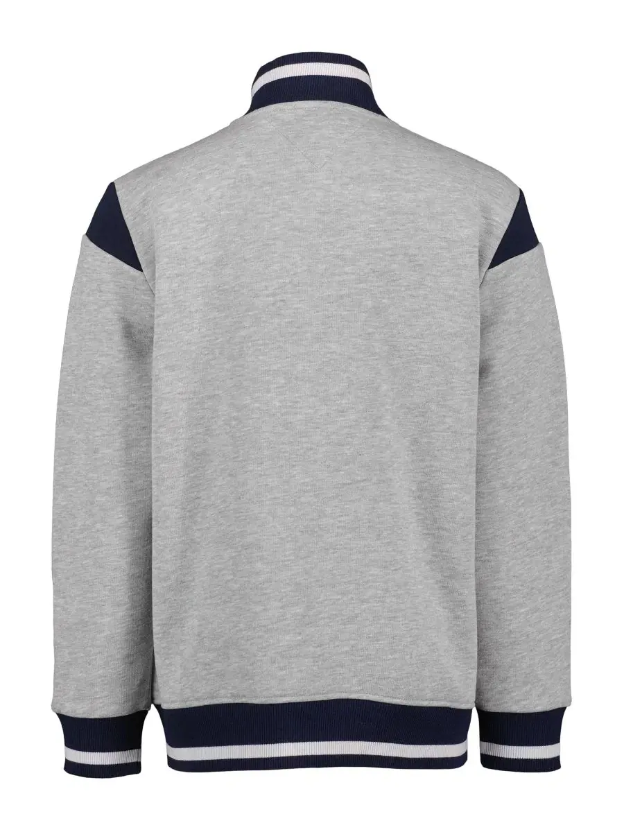 Флисовая куртка-бомбер с логотипом Tommy Hilfiger — изображение 5 из 8, серый