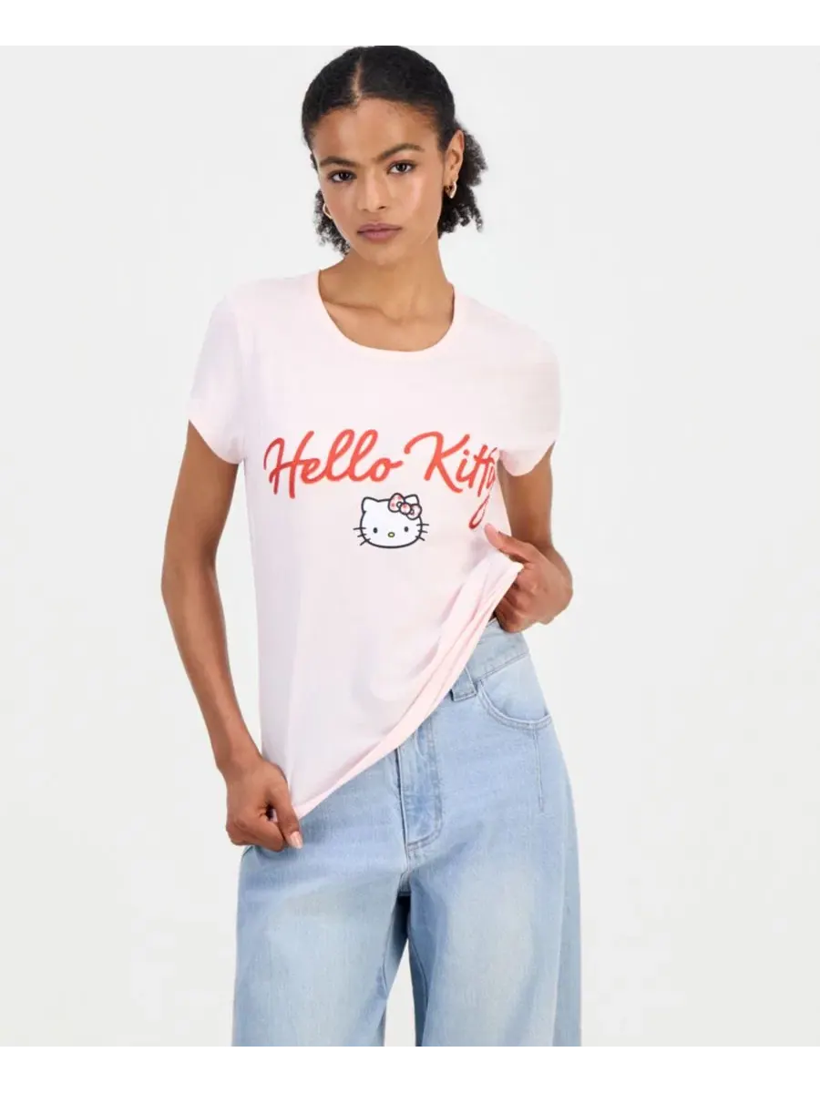 Футболка с принтом Hello Kitty Sanrio — розовый
