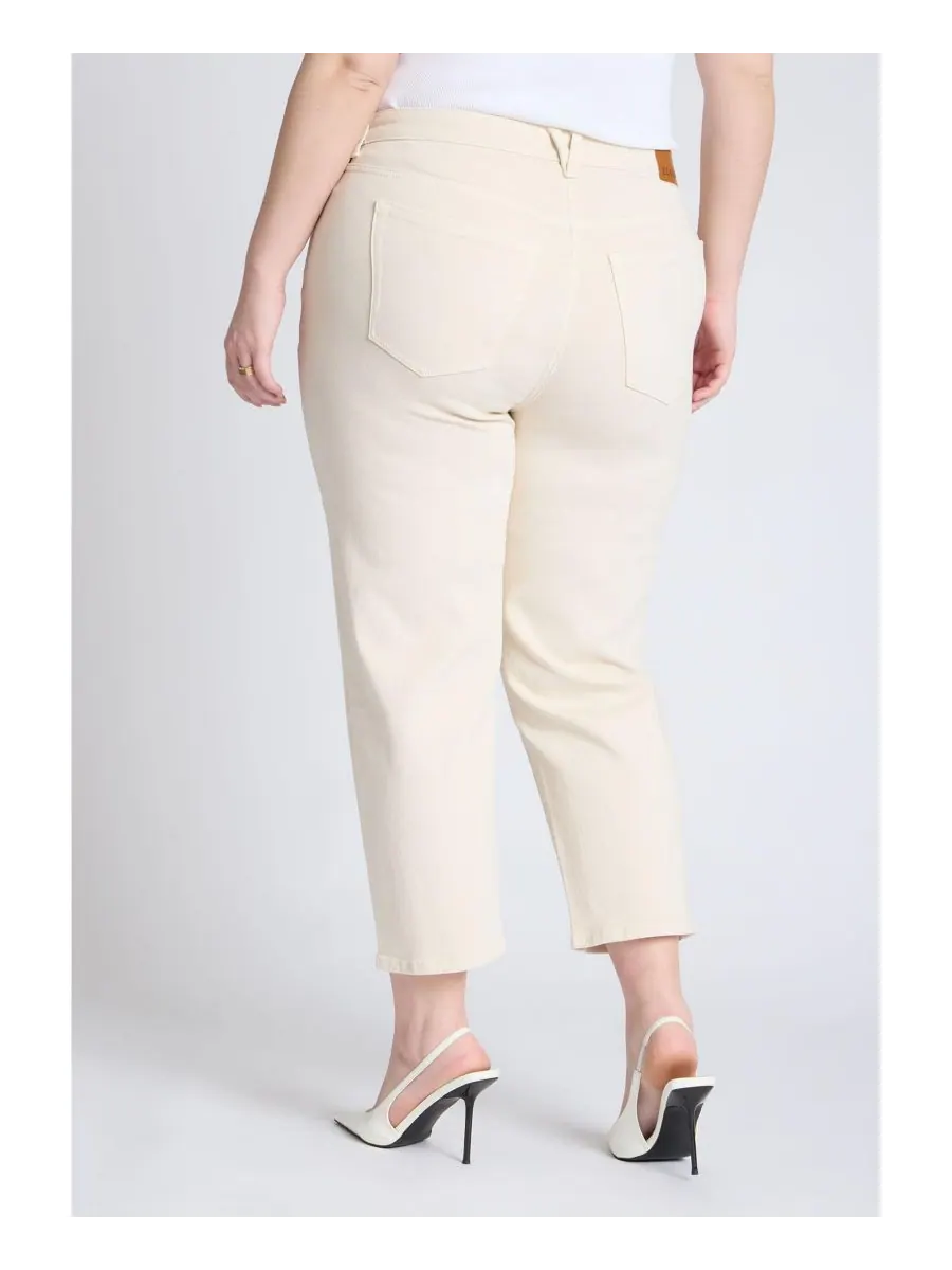Женские джинсы укороченные прямые из эластичной ткани Naomi Comfort Stretch больших размеров ELOQUII — изображение 3 из 3