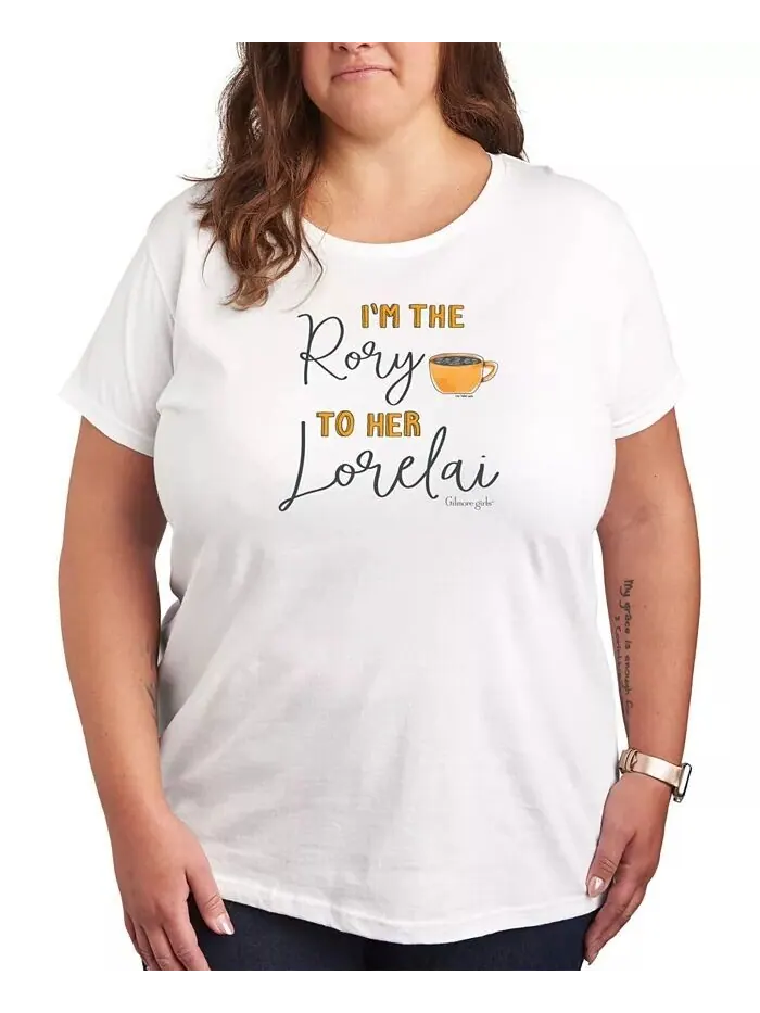Модная футболка с рисунком Gilmore Girls больших размеров Hybrid Apparel — изображение 1 из 3, белый