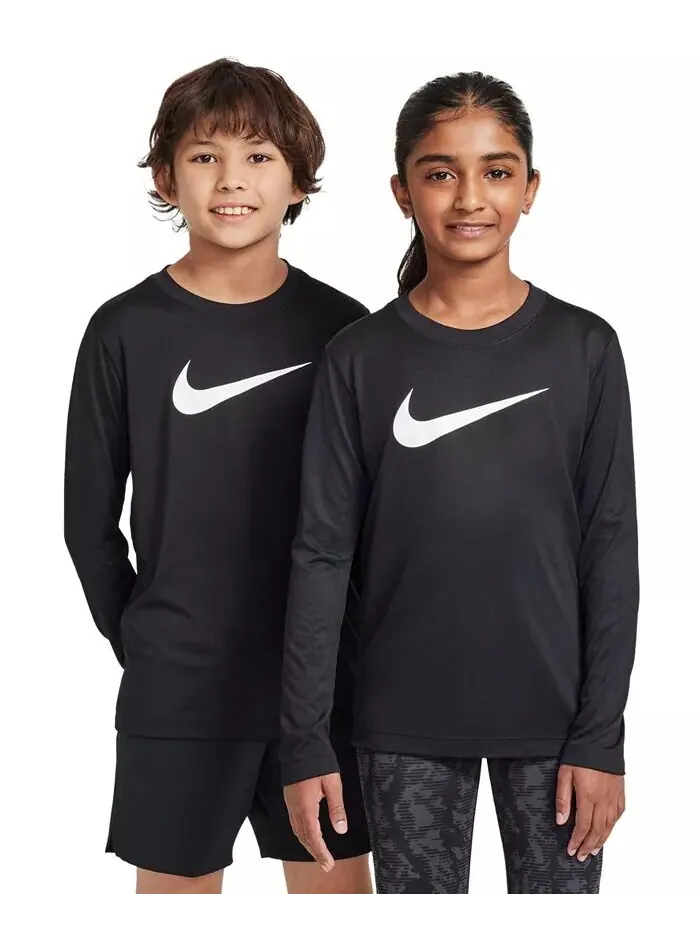 Футболка с длинными рукавами Big Kids Legend Dri-FIT Nike — изображение 5 из 7, черный