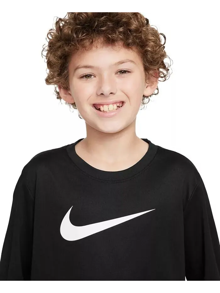 Футболка с длинными рукавами Big Kids Legend Dri-FIT Nike — изображение 7 из 7, черный
