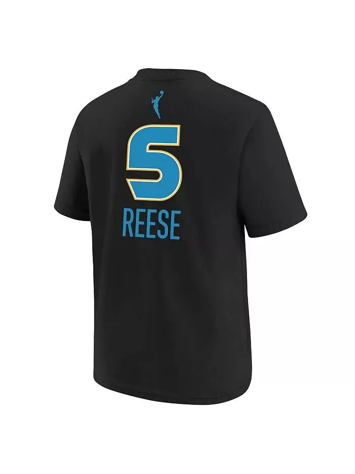 Футболка с именем и номером драфта WNBA 2024 от Big Boys and Girls Angel Reese Black Chicago Sky — изображение 2 из 3