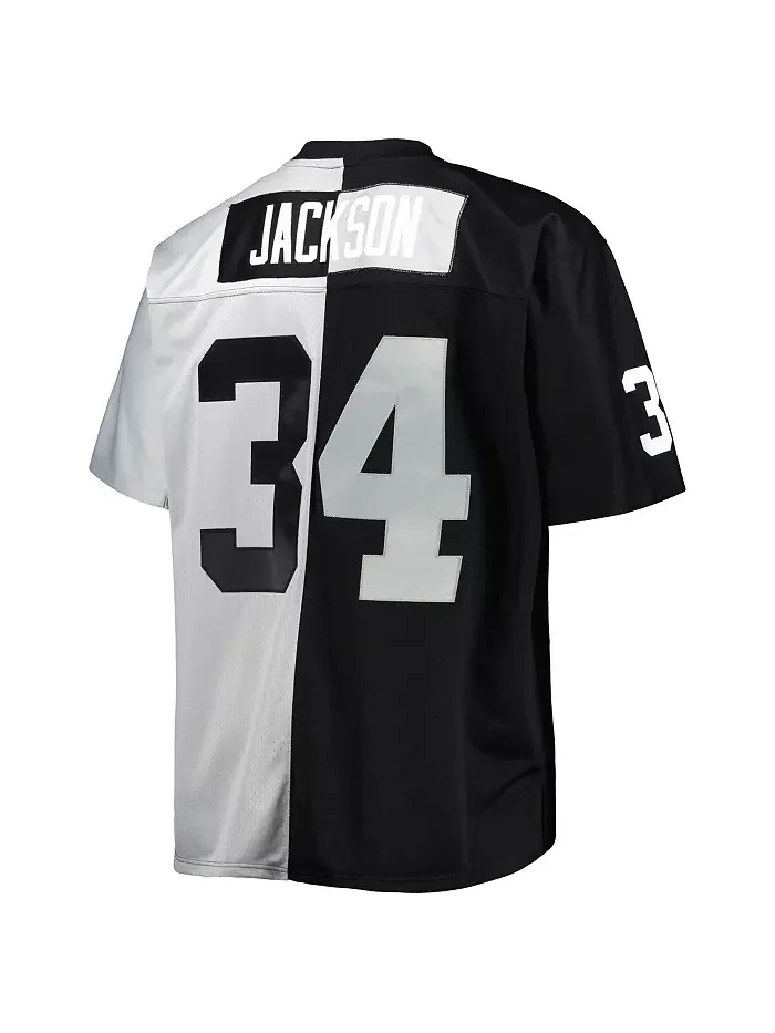 Мужская футболка Bo Jackson Black — изображение 3 из 4, серебристый