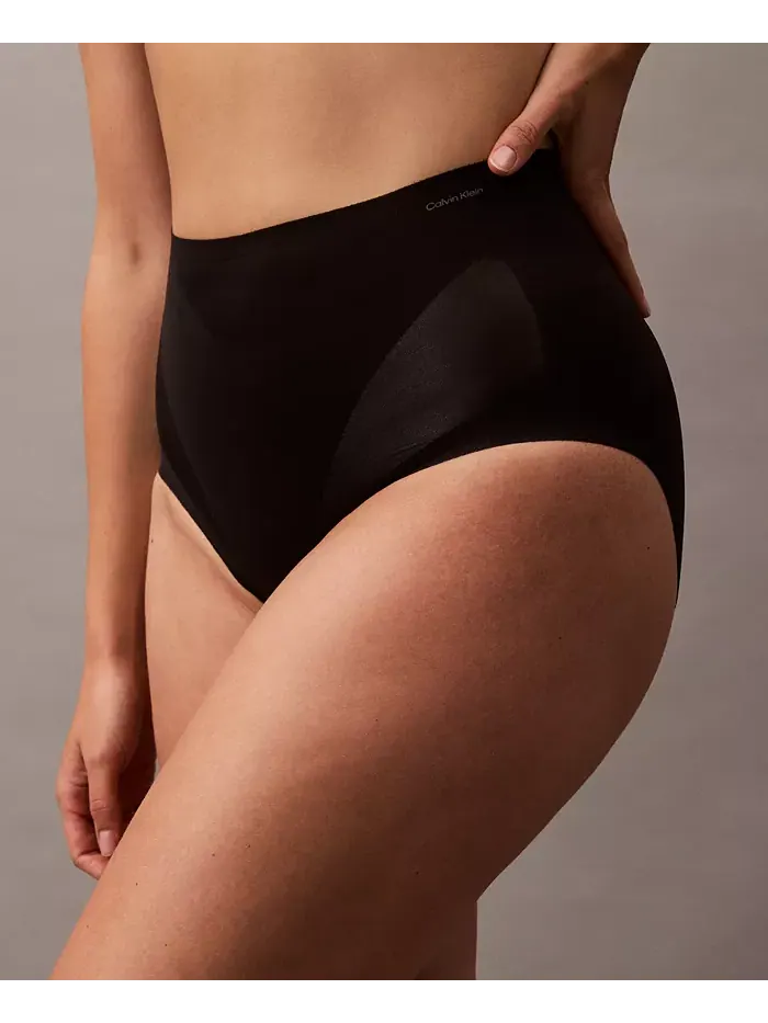 Женское утягивающее нижнее белье Stay-Put Firm Mesh Brief QF8173 Calvin Klein — изображение 3 из 8, черный