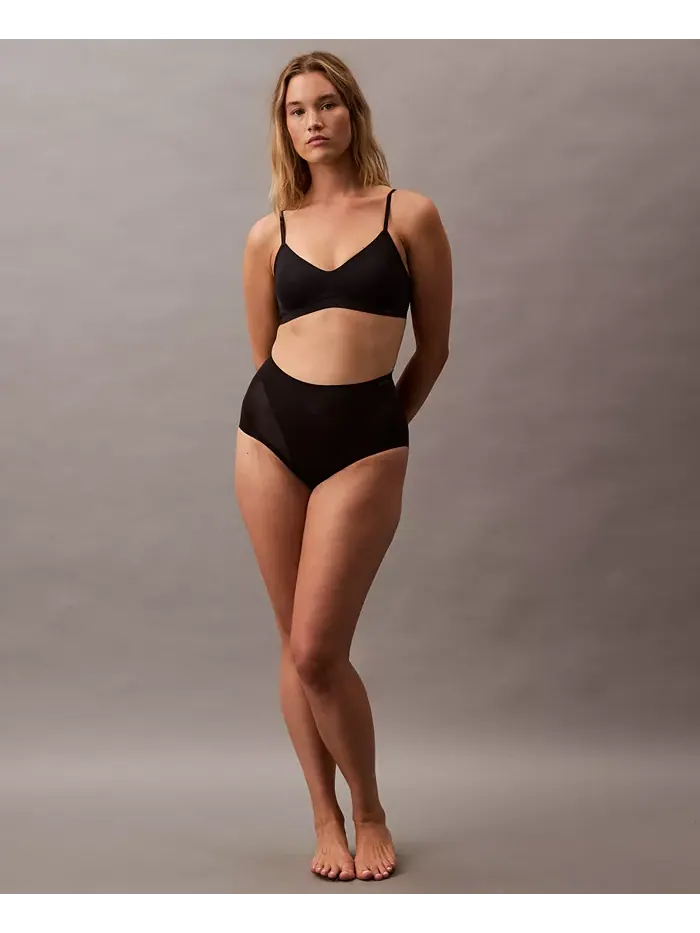 Женское утягивающее нижнее белье Stay-Put Firm Mesh Brief QF8173 Calvin Klein — изображение 5 из 8, черный