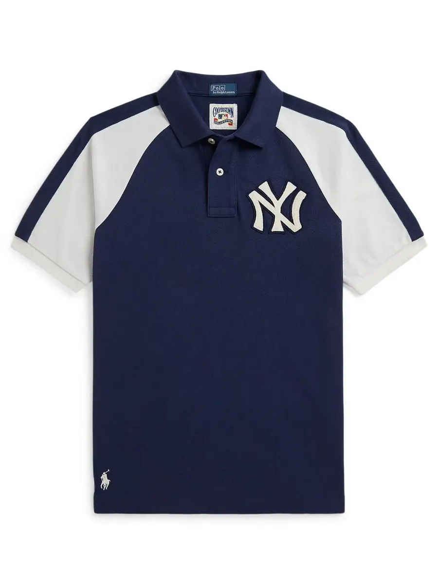 Детская футболка с коротким рукавом "Янкиз" (8-20 лет) Polo Ralph Lauren, темно-cobalt — изображение 1 из 3, кобальт