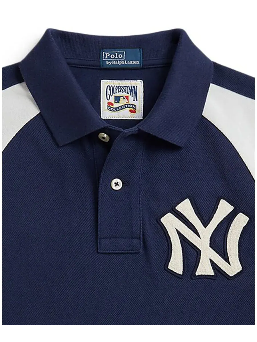 Детская футболка с коротким рукавом "Янкиз" (8-20 лет) Polo Ralph Lauren, темно-cobalt — изображение 3 из 3, кобальт