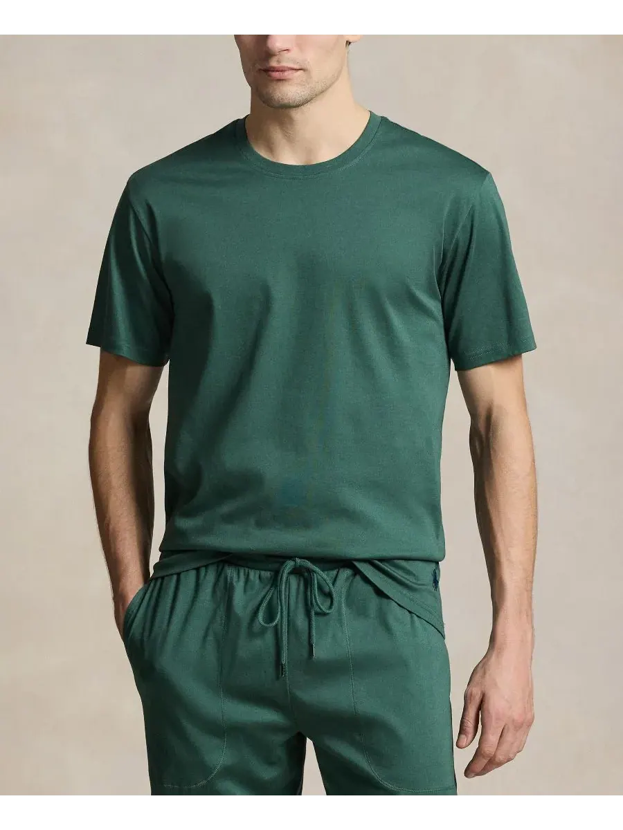 Мужская пижамная футболка стандартного кроя Polo Ralph Lauren — изображение 1 из 4, темно-синий