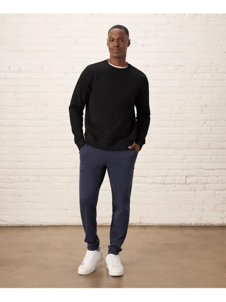 Женская толстовка с круглым вырезом из флиса Cloud Brushed Fleece Pact — изображение 2 из 4, черный