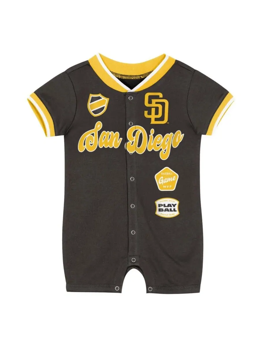 Детский коричневый комбинезон San Diego Padres для мальчиков и девочек Outerstuff — изображение 2 из 3