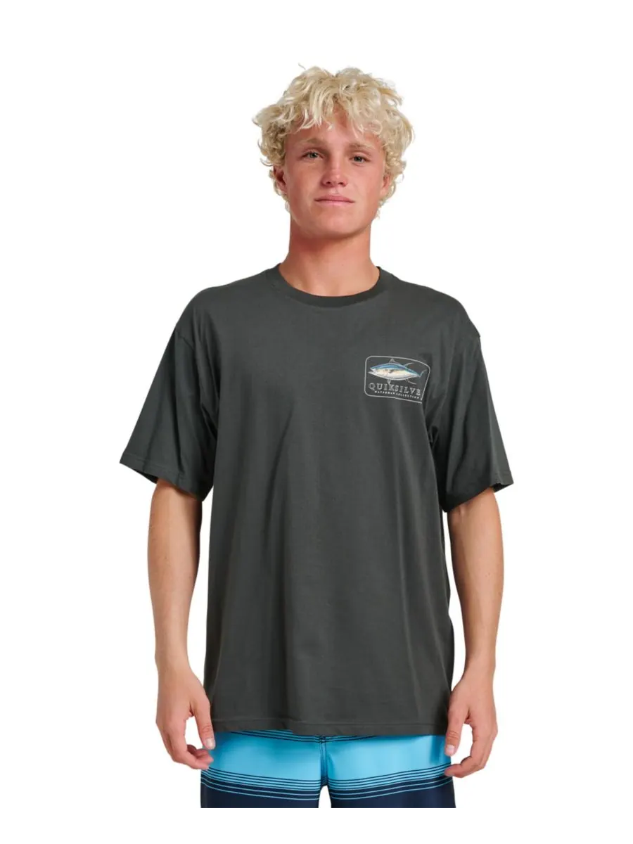 Мужская желтая футболка Quiksilver Finner Quiksilver Waterman — изображение 1 из 2, фантомный