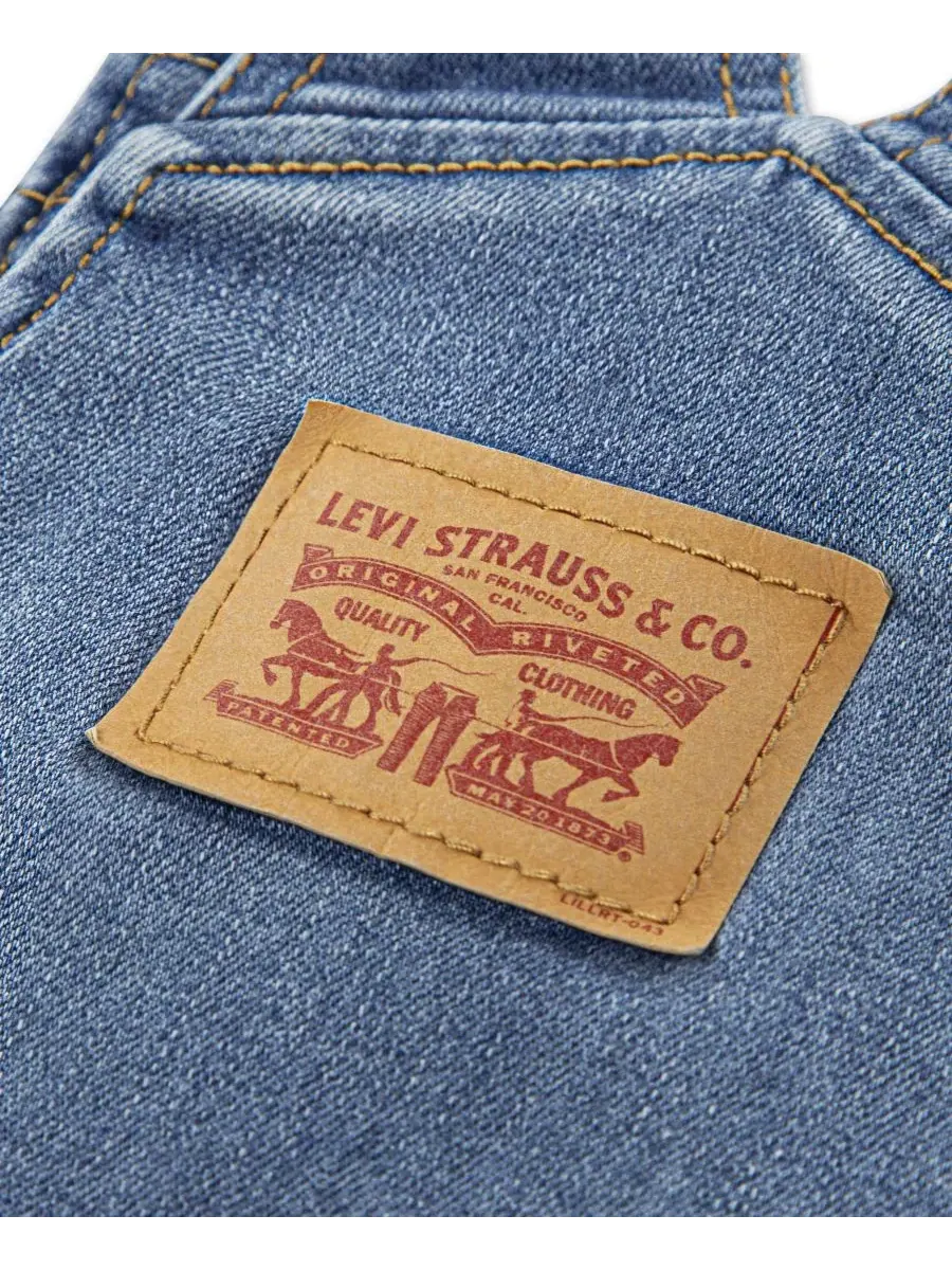 Свободный зауженный комбинезон для мальчиков Levi's — изображение 4 из 5, синий