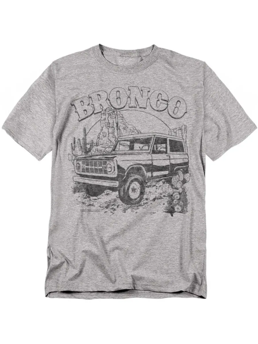 Мужская футболка Ford Bronco Desert Mono Mustang — изображение 1 из 3, приглушенный