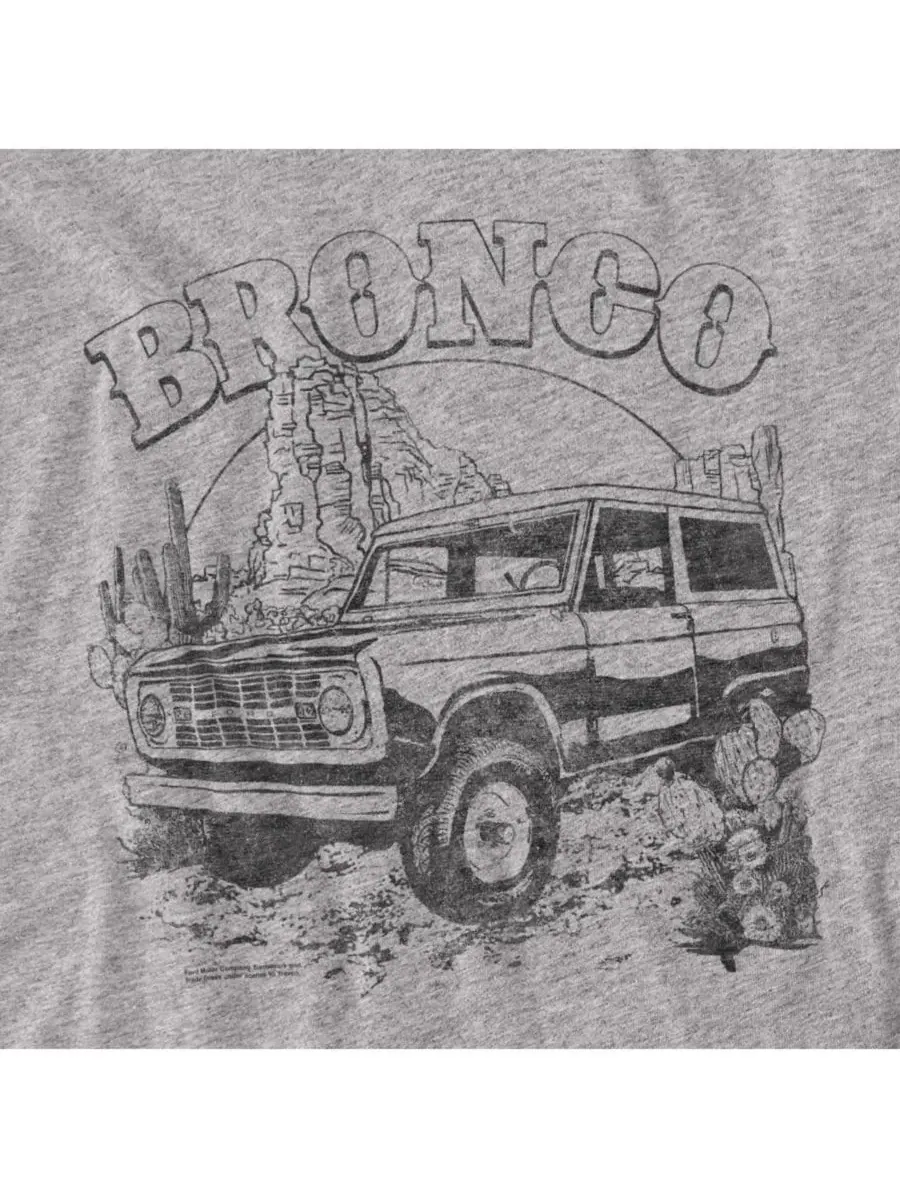 Мужская футболка Ford Bronco Desert Mono Mustang — изображение 3 из 3, приглушенный