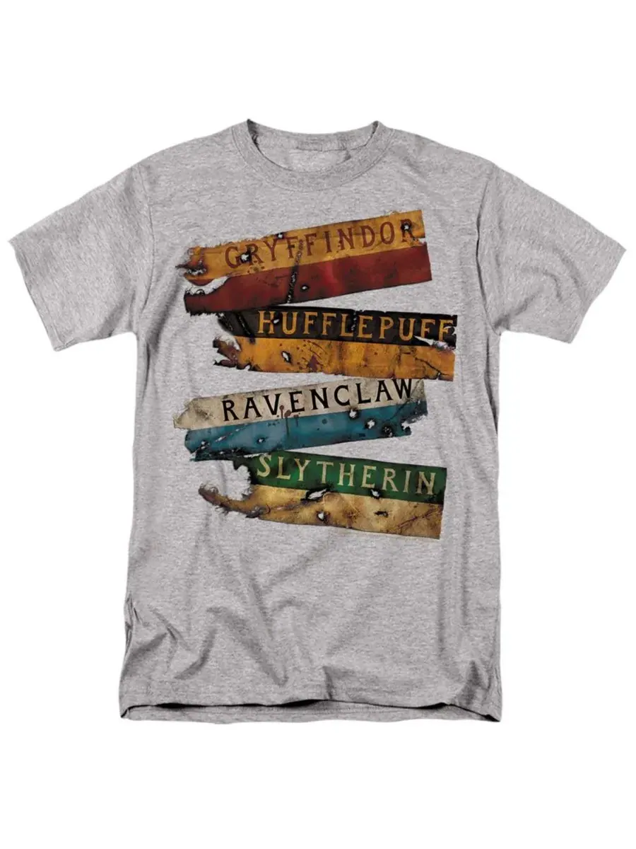 Мужская футболка Harry Potter Burnt Banners — изображение 1 из 3, приглушенный