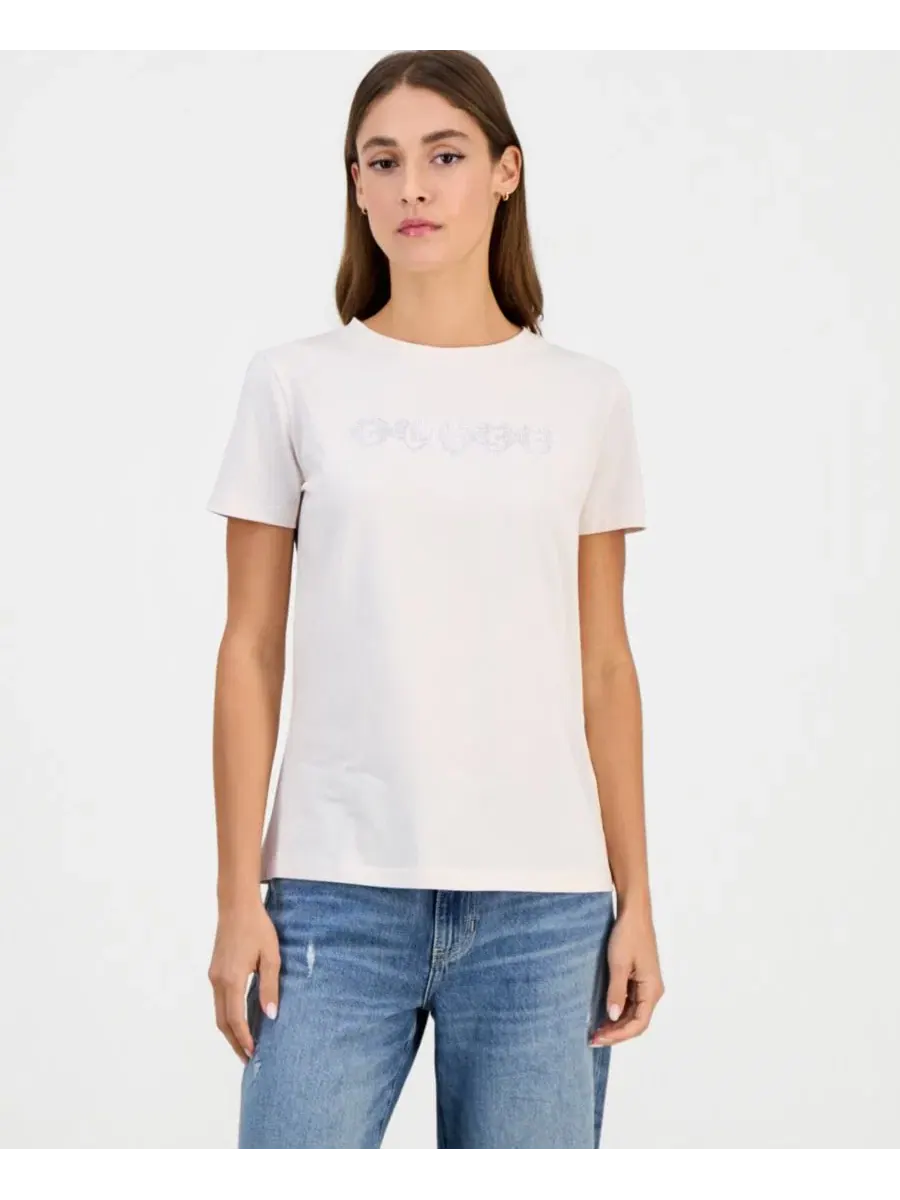 Футболка с вышитым логотипом Lunita GUESS