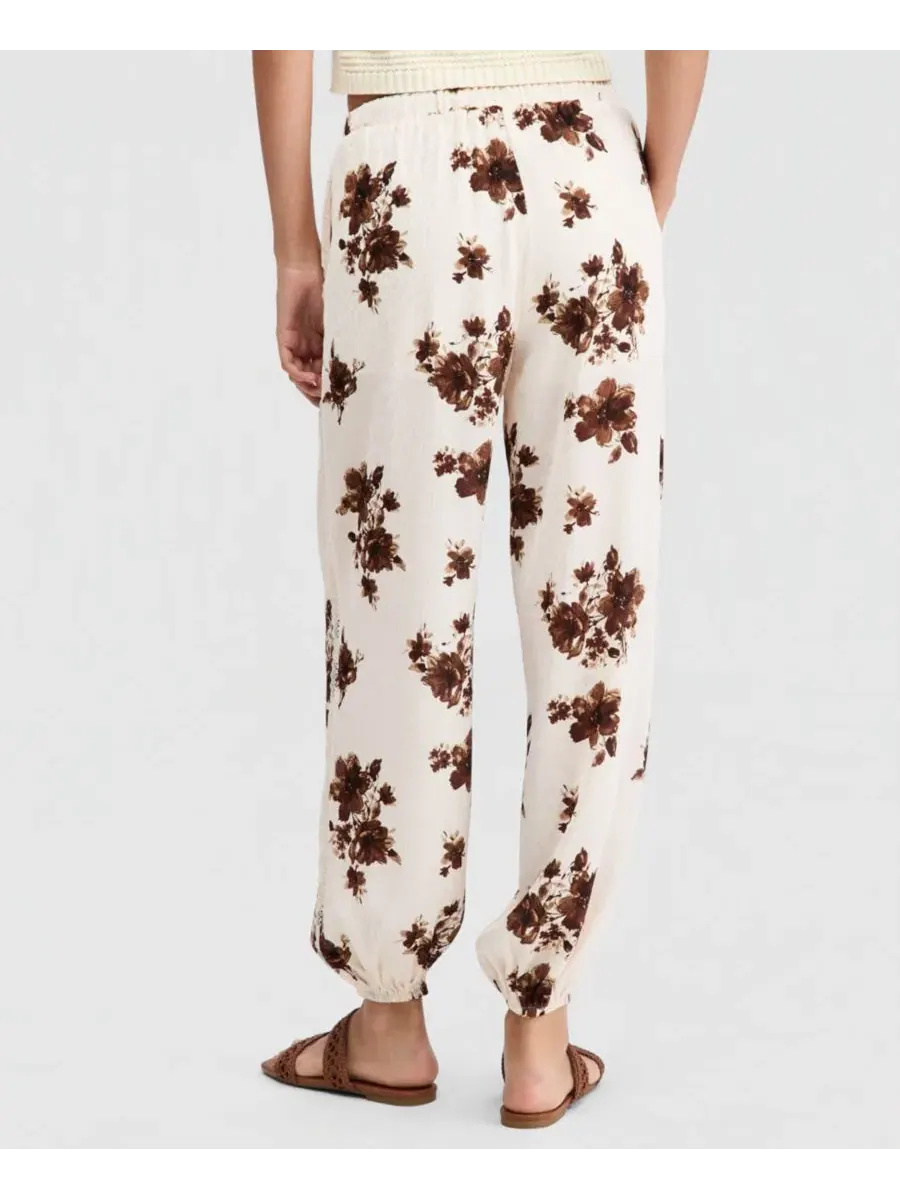 Брюки-бананы на кулиске с принтом And Now This, Palomino Floral — изображение 4 из 4