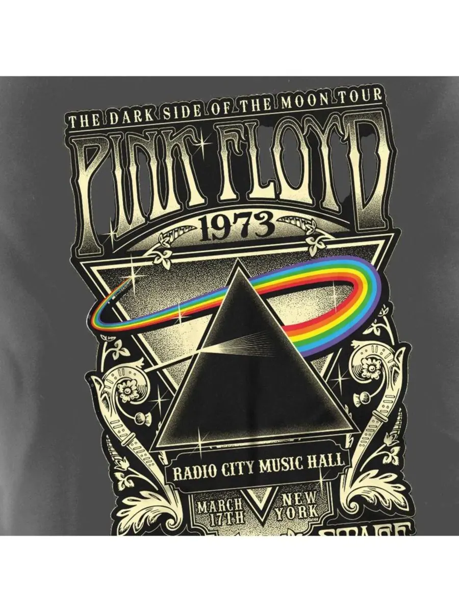 Футболка с принтом Carnegie Poster Pink Floyd — изображение 3 из 3, черный