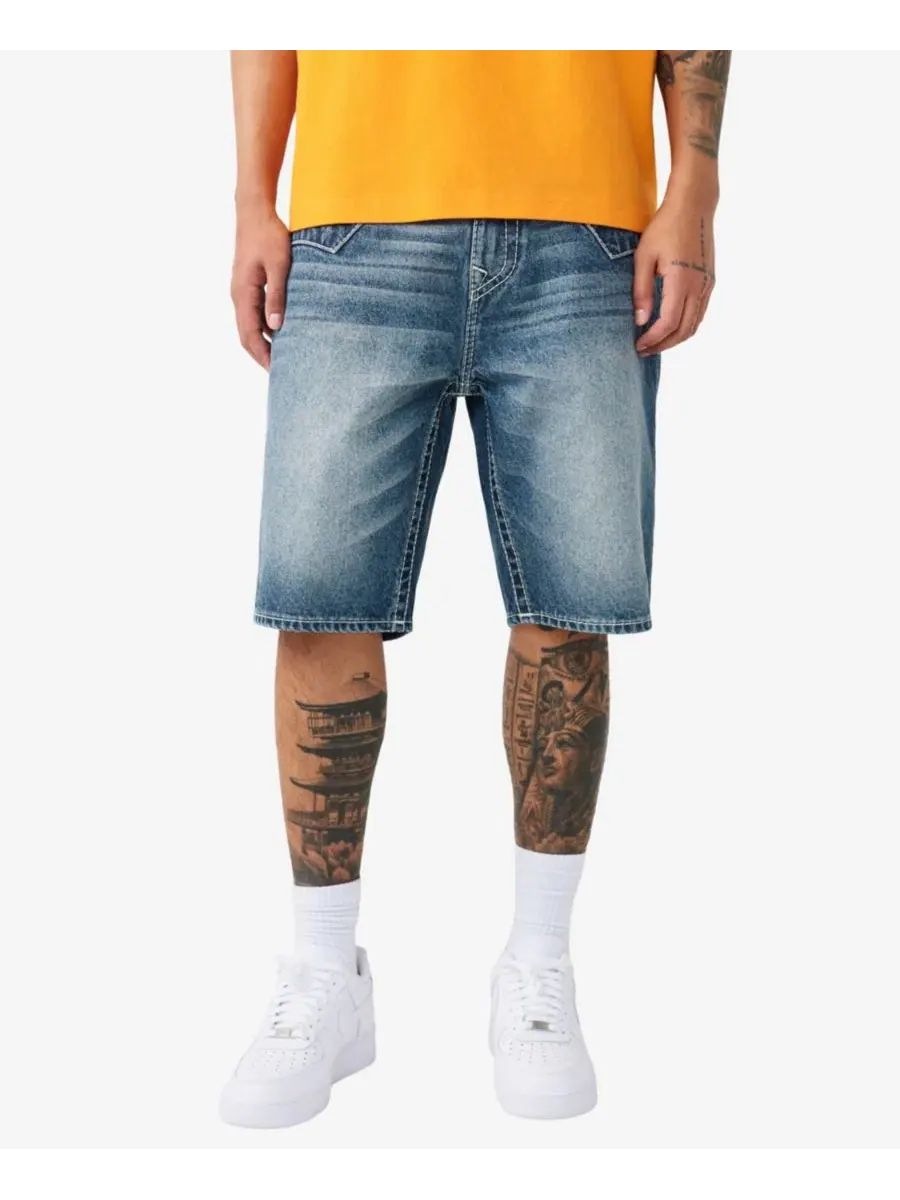 Мужские шорты Bobby Baggy Big T-Flap Jimmy Shorts True Religion — изображение 1 из 3, серый