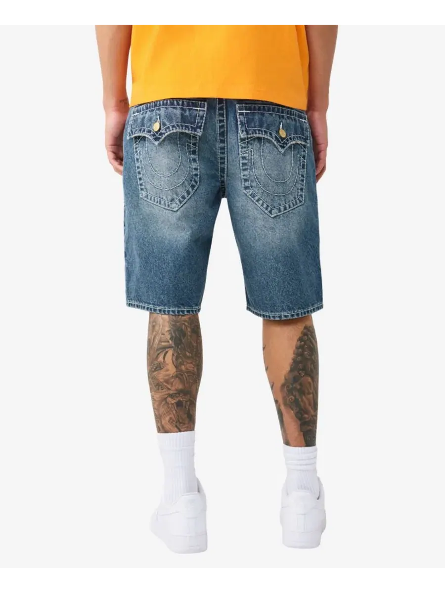 Мужские шорты Bobby Baggy Big T-Flap Jimmy Shorts True Religion — изображение 3 из 3, серый