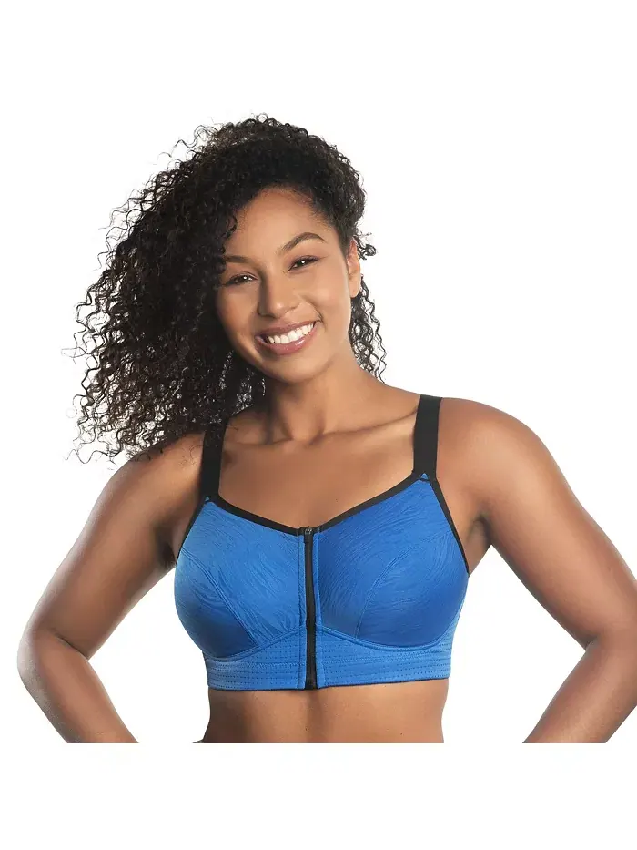 Спортивный бюстгальтер Plus Size Wave Wire-free с застежкой-молнией спереди PARFAIT