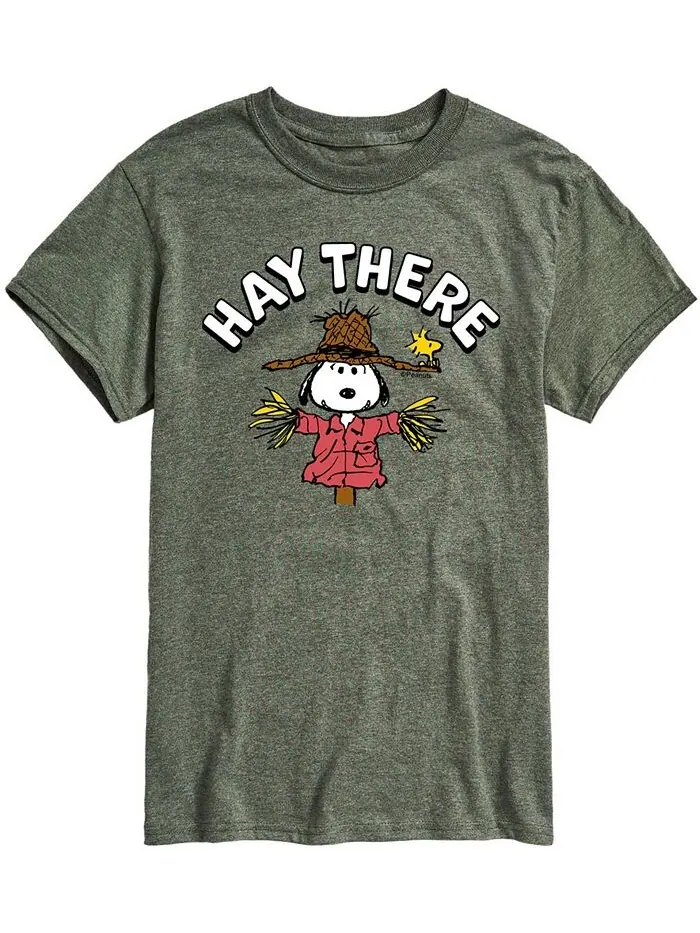 Мужская футболка Peanuts Hay There AIRWAVES — изображение 1 из 2, зеленый