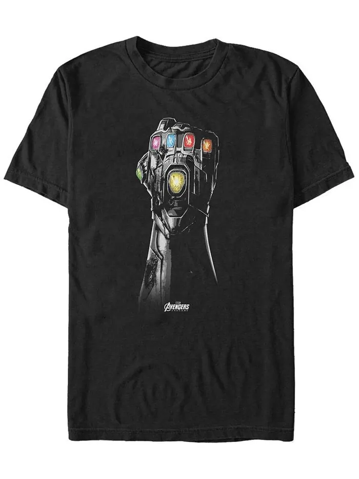 Мужские перчатки Marvel Avengers Endgame в оттенках серого, футболка с коротким рукавом Fifth Sun — изображение 1 из 1