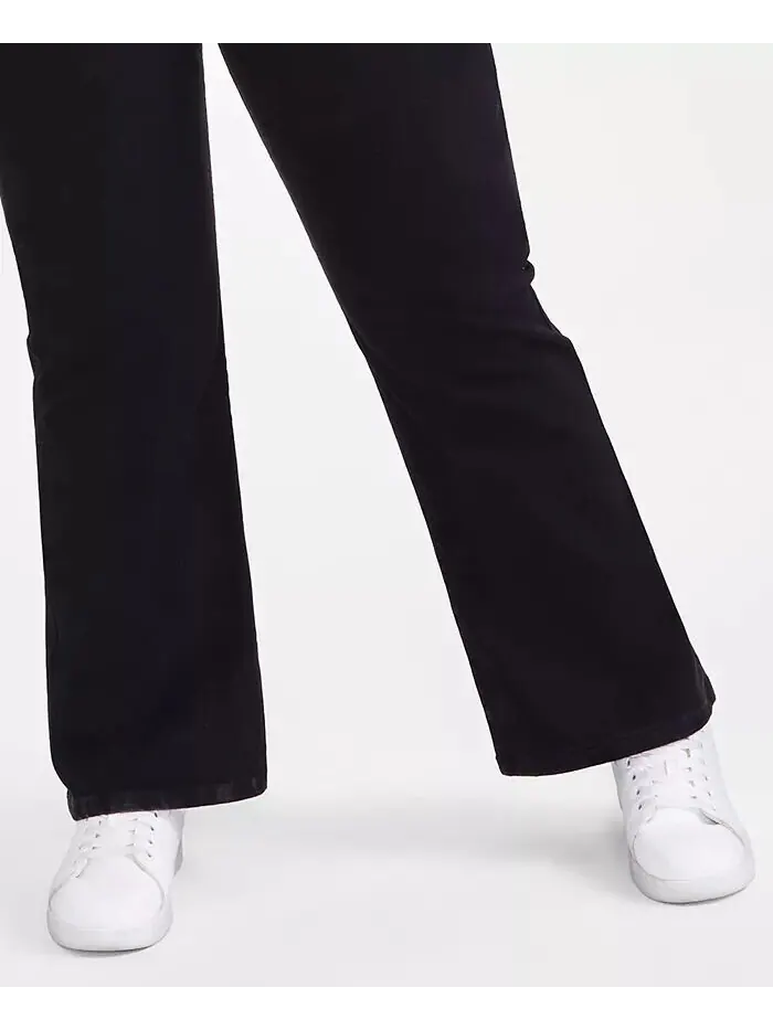 Джинсы Bootcut со средней посадкой больших размеров Style & Co — изображение 7 из 7, глубокий черный
