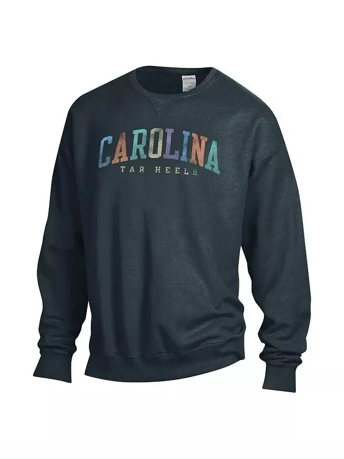 Женский серый свободный пуловер North Carolina Tar Heels свитшот Comfortwash — изображение 2 из 3