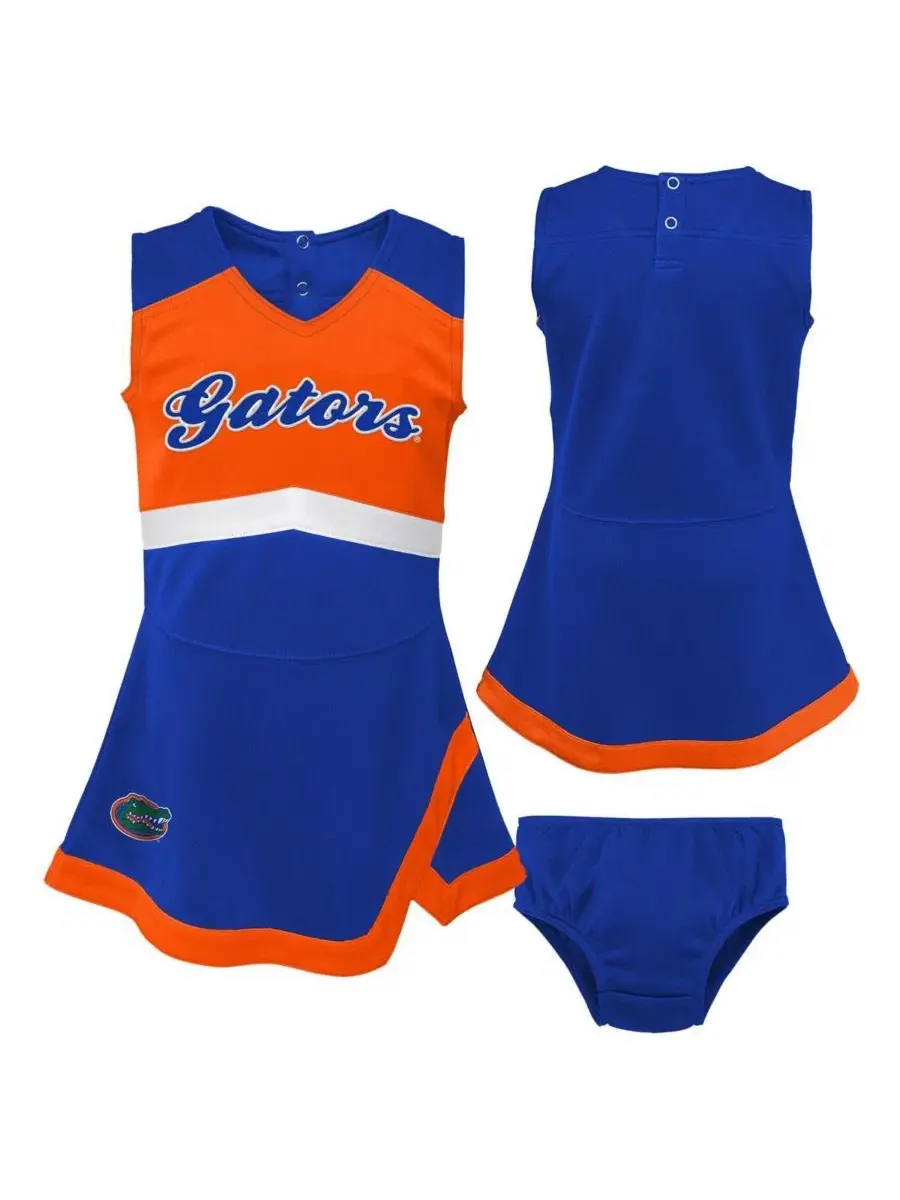 Комплект платье-джемпер и шорты-панталоны с длинным рукавом Florida Gators Cheer Captain Outerstuff — изображение 1 из 4