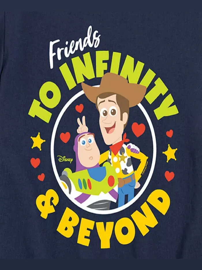 Футболка с принтом "Big Boys Toy Story To Infinity and Beyond" Disney — изображение 3 из 3, синий