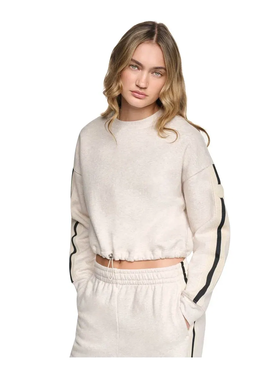 Свитшот женский с утяжкой на талии и брендом DKNY Sport, Cortado Heather — изображение 1 из 5