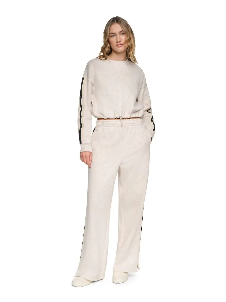 Свитшот женский с утяжкой на талии и брендом DKNY Sport, Cortado Heather — изображение 2 из 5