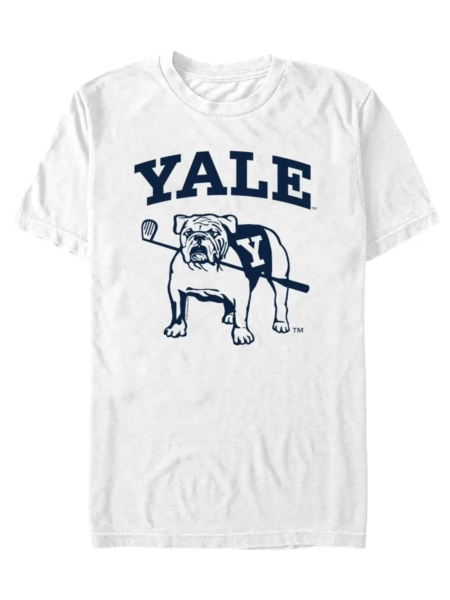 Футболка с графическим принтом Yale Bulldogs Mascot Fifth Sun — изображение 1 из 3, белый
