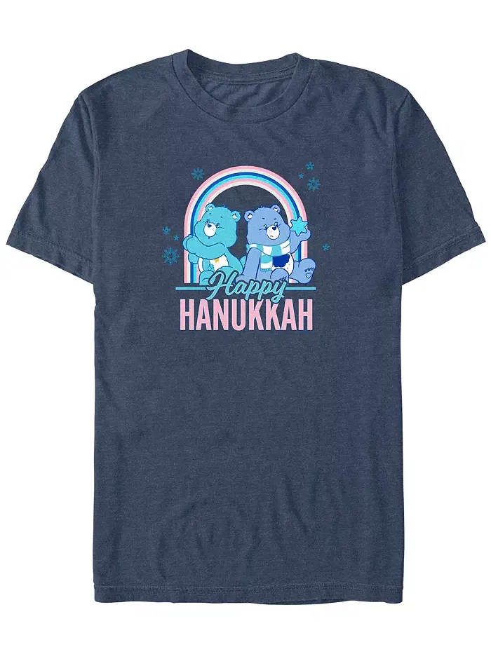 Футболка с коротким рукавом Men's Care Bears Hanukkah Bears Fifth Sun — изображение 1 из 1, синий