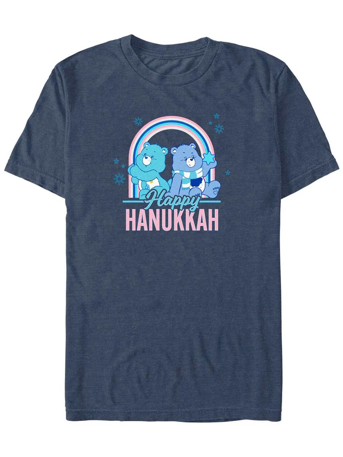 Мужская футболка с короткими рукавами Care Bears Hanukkah Bears Fifth Sun — изображение 1 из 1, темно-синий